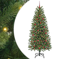 Albero di Natale artificiale con 300 LED Verde 180 cm PE e PVC 3397354