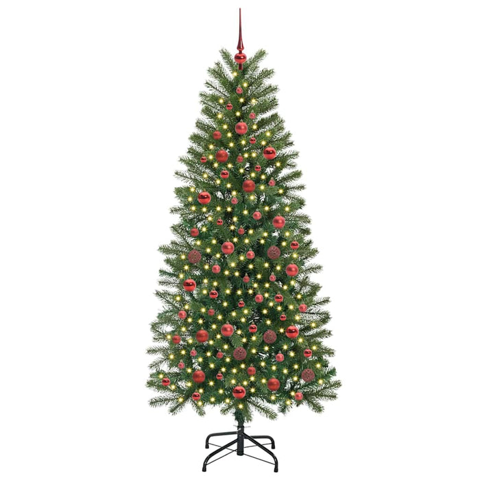 Albero di Natale artificiale con 300 LED Verde 180 cm PE e PVC 3397354