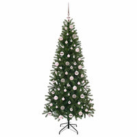 Albero di Natale artificiale con 300 LED Verde 180 cm PE e PVC 3397356