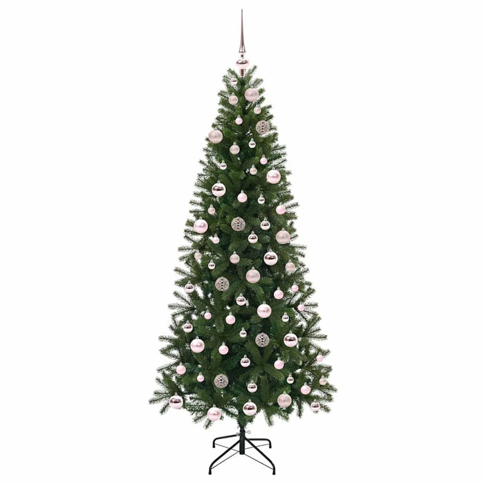 Albero di Natale artificiale con 300 LED Verde 180 cm PE e PVC 3397356