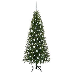Albero di Natale artificiale con 300 LED Verde 180 cm PE e PVC 3397357