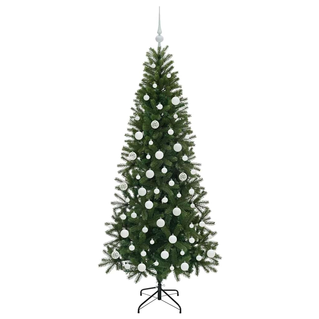 Albero di Natale artificiale con 300 LED Verde 180 cm PE e PVC 3397357