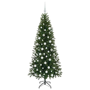 Albero di Natale artificiale con 300 LED Verde 180 cm PE e PVC 3397357