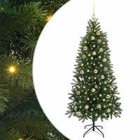 Albero di Natale artificiale con 300 LED Verde 180 cm PE e PVC 3397358