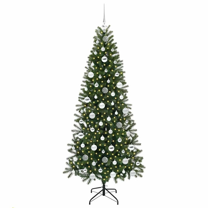 Albero di Natale artificiale con 300 LED Verde 180 cm PE e PVC 3397359