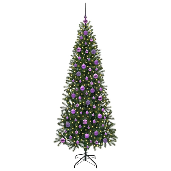 Albero di Natale artificiale con 300 LED Verde 180 cm PE e PVC 3397360