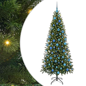 Albero di Natale artificiale con 300 LED Verde 180 cm PE e PVC 3397361