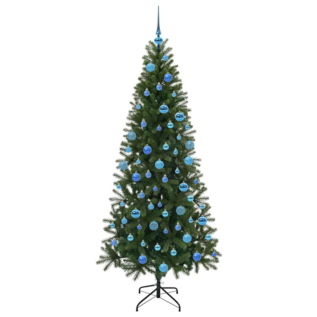 Albero di Natale artificiale con 300 LED Verde 180 cm PE e PVC 3397361
