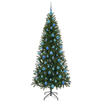 Albero di Natale artificiale con 300 LED Verde 180 cm PE e PVC 3397361