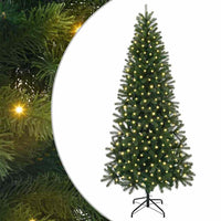 Albero di Natale artificiale con 300 LED Verde 210 cm PE e PVC 3397363