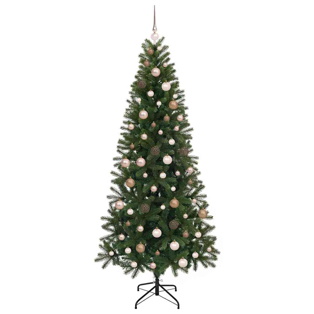 Albero di Natale artificiale con 300 LED Verde 210 cm PE e PVC 3397365