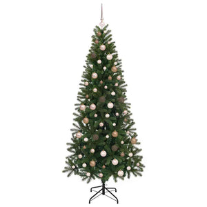 Albero di Natale artificiale con 300 LED Verde 210 cm PE e PVC 3397365
