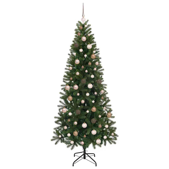 Albero di Natale artificiale con 300 LED Verde 210 cm PE e PVC 3397365