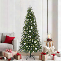 Albero di Natale artificiale con 300 LED Verde 210 cm PE e PVC 3397366