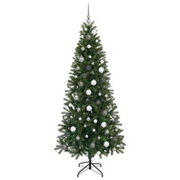 Albero di Natale artificiale con 300 LED Verde 210 cm PE e PVC 3397366