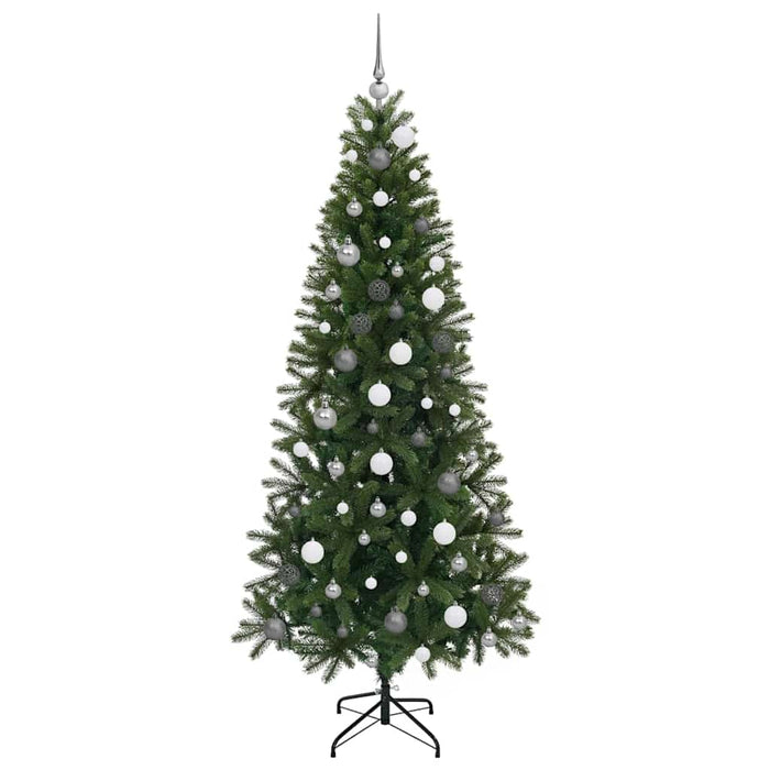 Albero di Natale artificiale con 300 LED Verde 210 cm PE e PVC 3397366