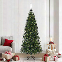 Albero di Natale artificiale con 300 LED Verde 210 cm PE e PVC 3397368