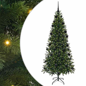 Albero di Natale artificiale con 300 LED Verde 210 cm PE e PVC 3397368
