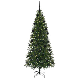 Albero di Natale Artificiale-Albero Natalizio con 300 LED Verde 210 cm PE e PVC 862584
