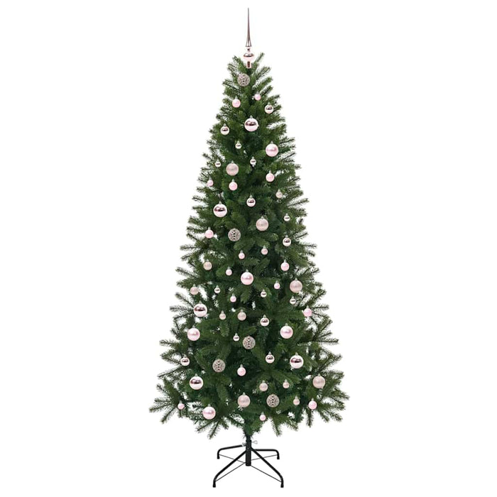 Albero di Natale artificiale con 300 LED Verde 210 cm PE e PVC 3397369