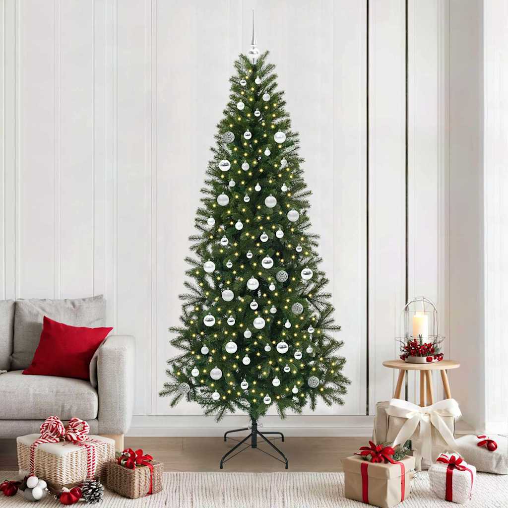 Albero di Natale artificiale con 300 LED Verde 210 cm PE e PVC 3397372