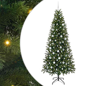Albero di Natale artificiale con 300 LED Verde 210 cm PE e PVC 3397372