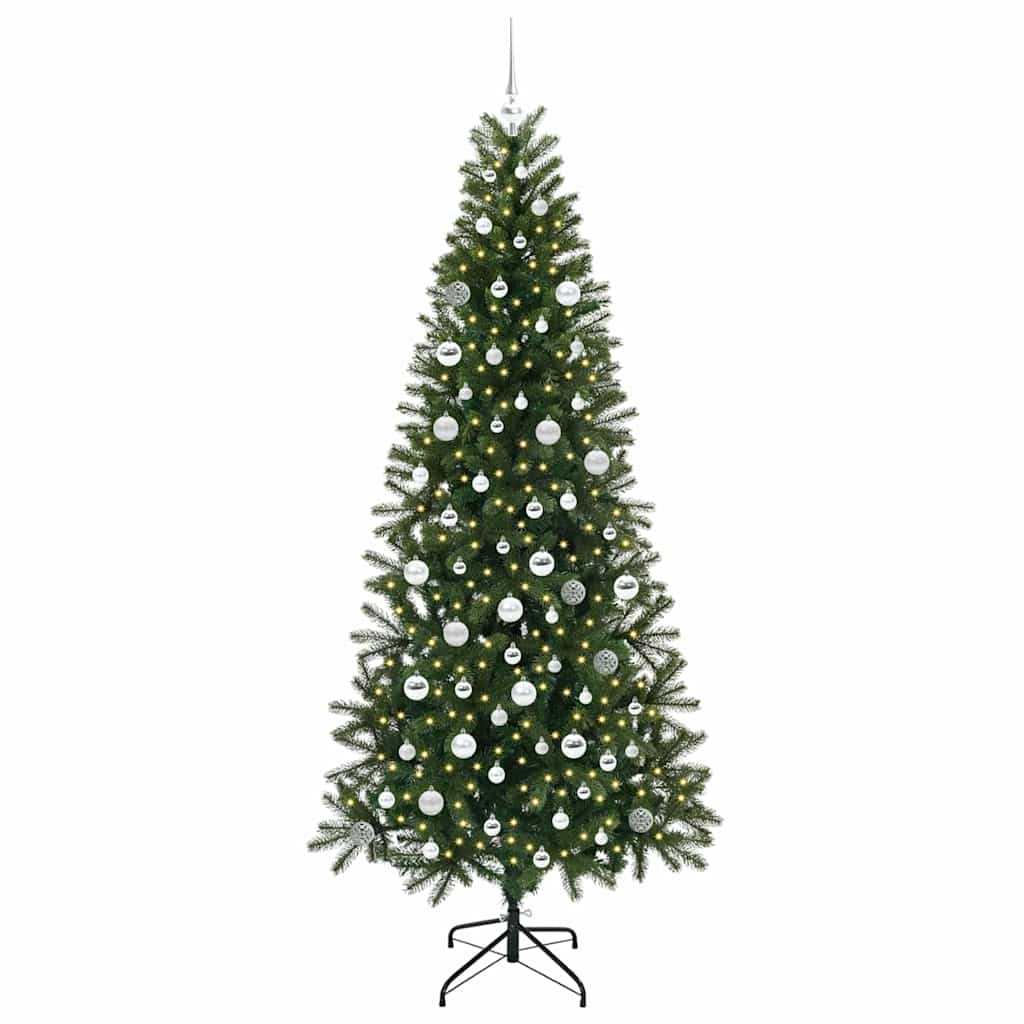 Albero di Natale artificiale con 300 LED Verde 210 cm PE e PVC 3397372