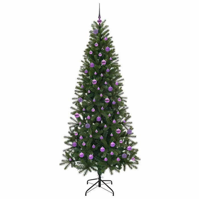 Albero di Natale artificiale con 300 LED Verde 210 cm PE e PVC 3397373