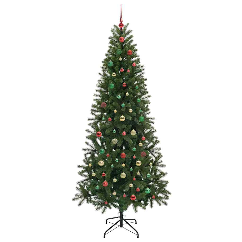 Albero di Natale artificiale con 300 LED Verde 210 cm PE e PVC 3397375