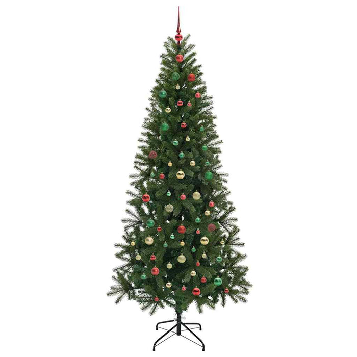 Albero di Natale artificiale con 300 LED Verde 210 cm PE e PVC 3397375