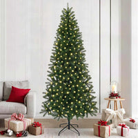 Albero di Natale artificiale con 300 LED Verde 240 cm PE e PVC 3397376