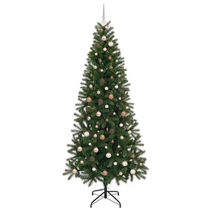 Albero di Natale artificiale con 300 LED Verde 240 cm PE e PVC 3397378