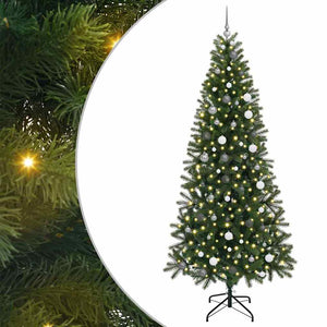 Albero di Natale artificiale con 300 LED Verde 240 cm PE e PVC 3397379