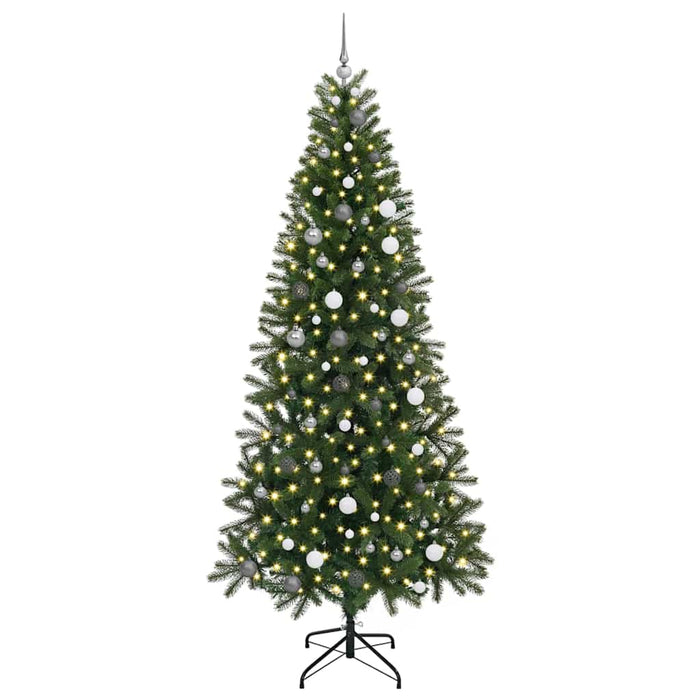 Albero di Natale artificiale con 300 LED Verde 240 cm PE e PVC 3397379