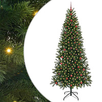Albero di Natale artificiale con 300 LED Verde 240 cm PE e PVC 3397380