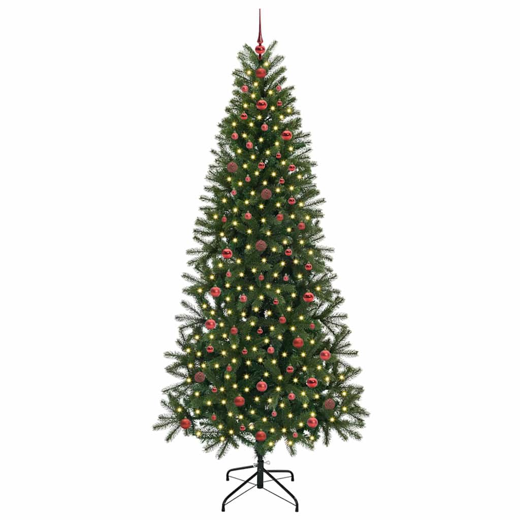 Albero di Natale artificiale con 300 LED Verde 240 cm PE e PVC 3397380