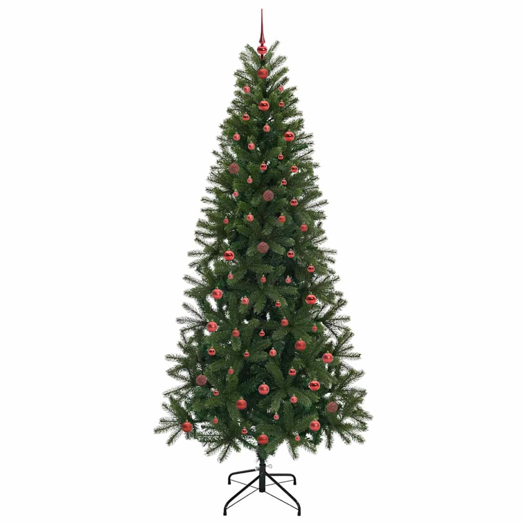 Albero di Natale artificiale con 300 LED Verde 240 cm PE e PVC 3397380