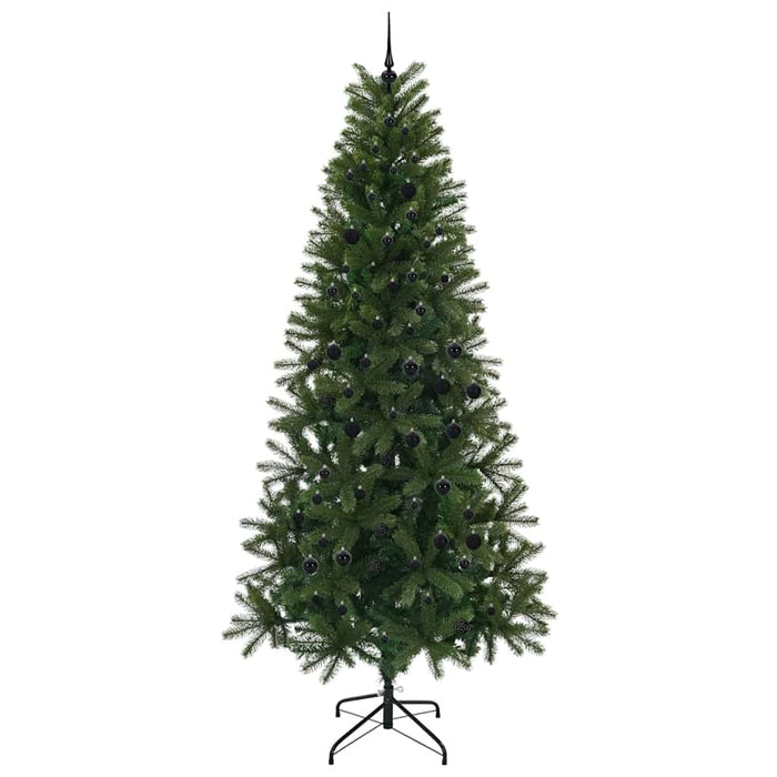 Albero di Natale artificiale con 300 LED Verde 240 cm PE e PVC 3397381