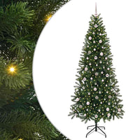 Albero di Natale artificiale con 300 LED Verde 240 cm PE e PVC 3397382