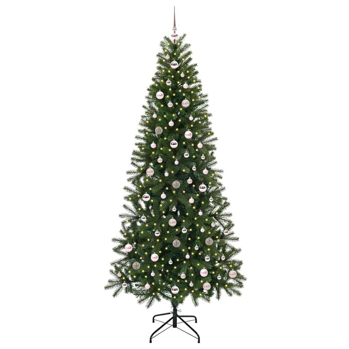 Albero di Natale artificiale con 300 LED Verde 240 cm PE e PVC 3397382