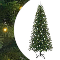 Albero di Natale artificiale con 300 LED Verde 240 cm PE e PVC 3397383