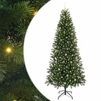 Albero di Natale artificiale con 300 LED Verde 240 cm PE e PVC 3397384