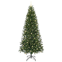 Albero di Natale artificiale con 300 LED Verde 240 cm PE e PVC 3397384