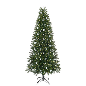 Albero di Natale artificiale con 300 LED Verde 240 cm PE e PVC 3397385