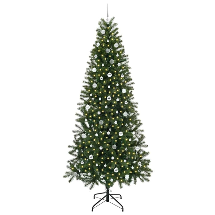 Albero di Natale artificiale con 300 LED Verde 240 cm PE e PVC 3397385