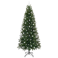Albero di Natale artificiale con 300 LED Verde 240 cm PE e PVC 3397385