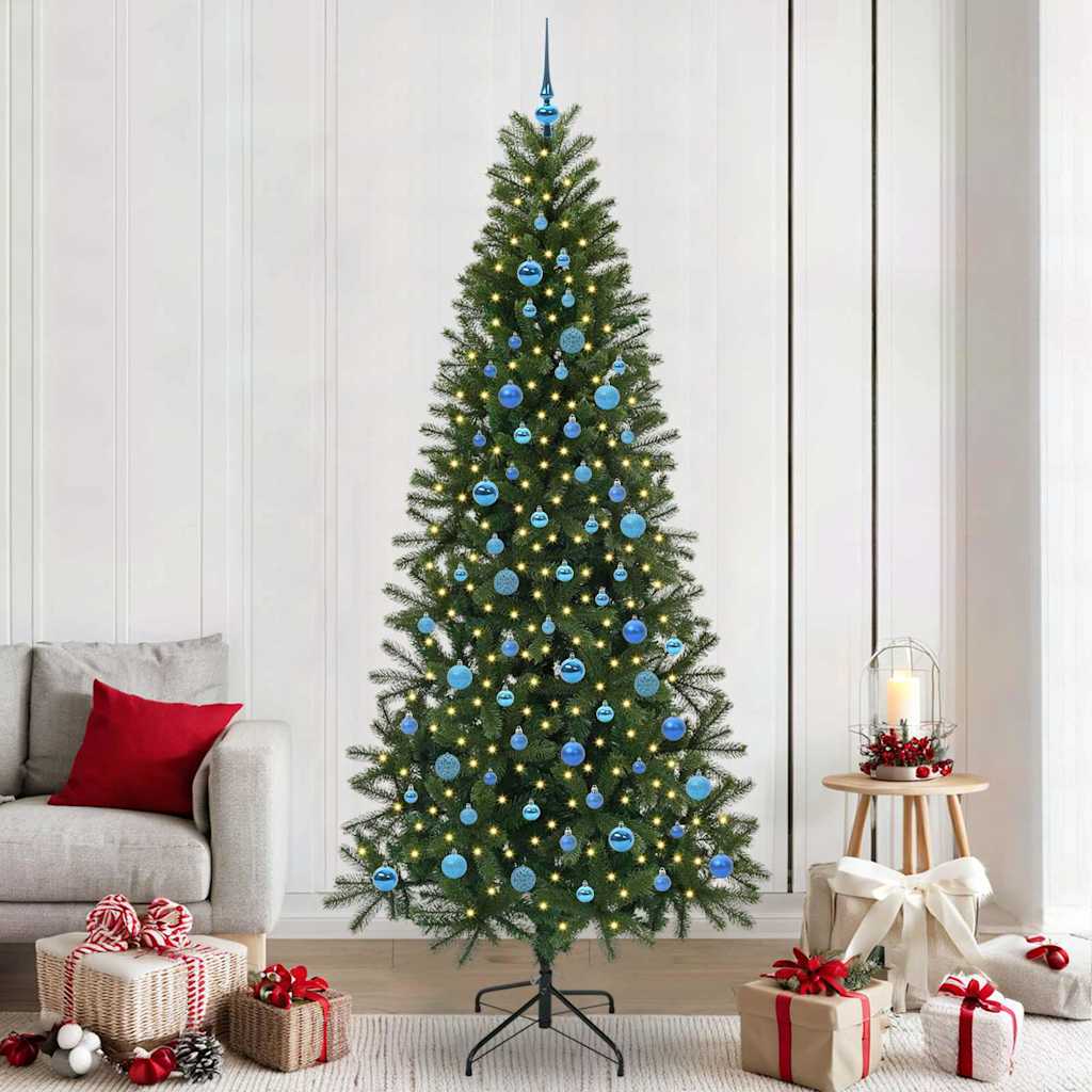 Albero di Natale artificiale con 300 LED Verde 240 cm PE e PVC 3397387