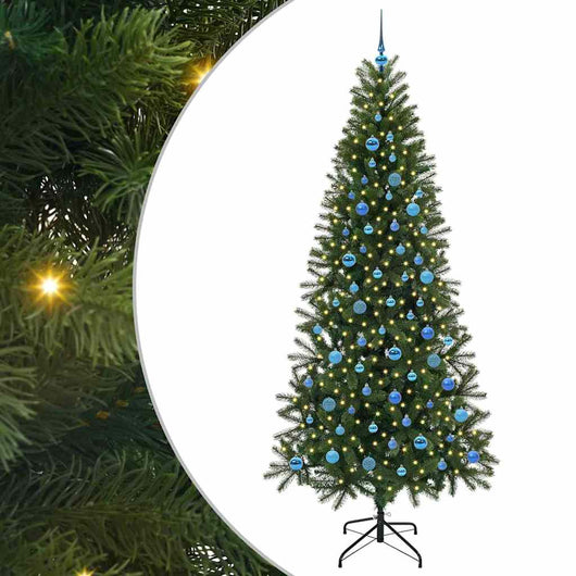 Albero di Natale artificiale con 300 LED Verde 240 cm PE e PVC 3397387