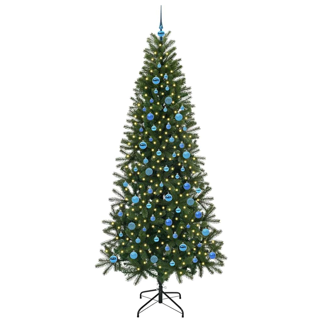 Albero di Natale artificiale con 300 LED Verde 240 cm PE e PVC 3397387