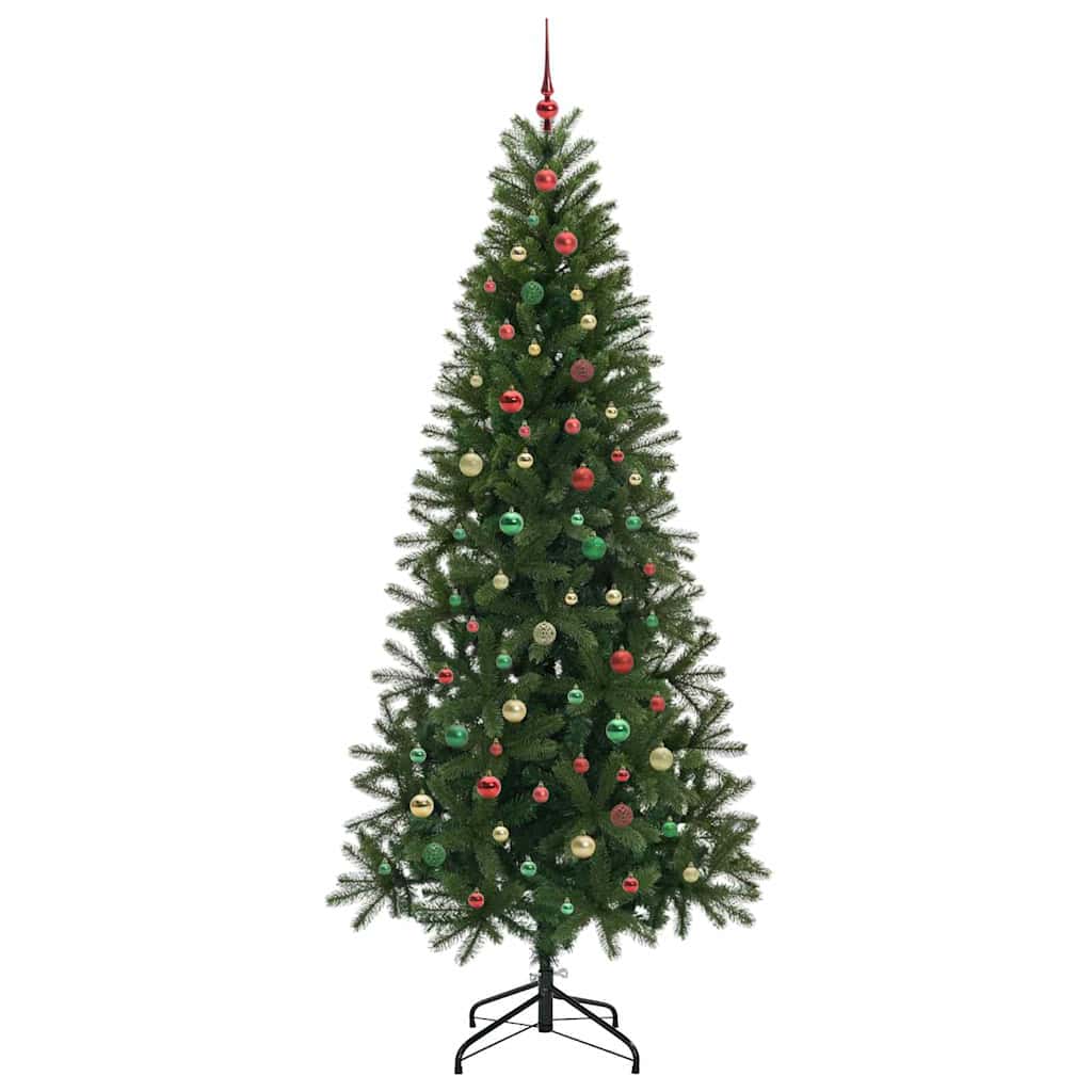 Albero di Natale artificiale con 300 LED Verde 240 cm PE e PVC 3397388